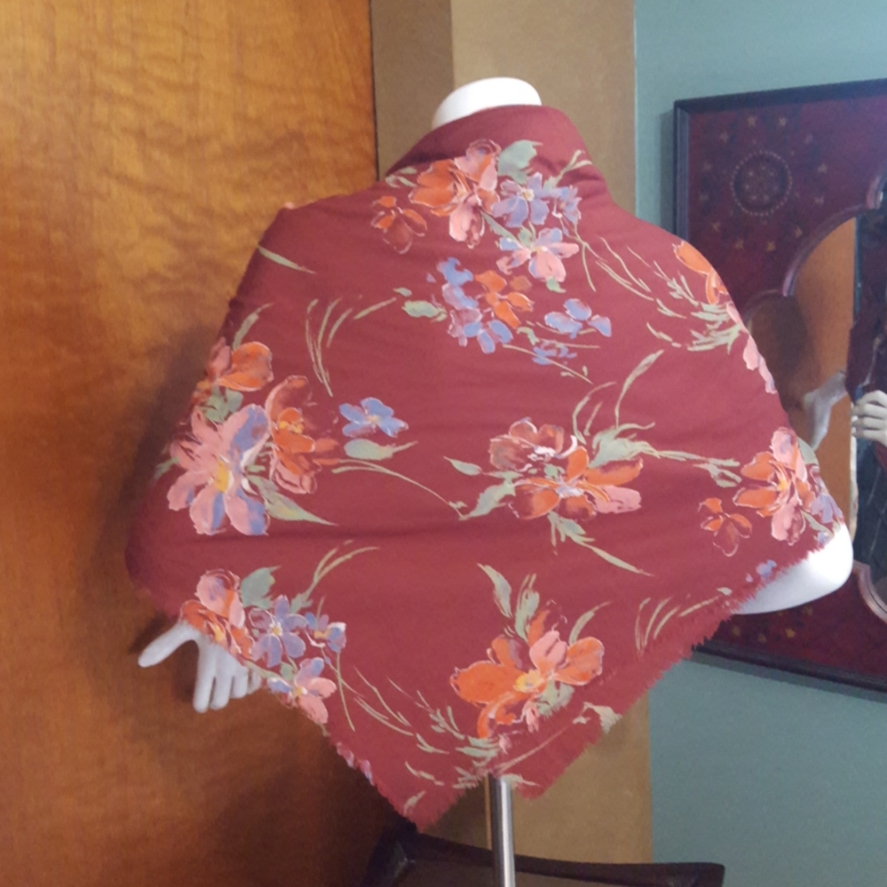 Floral Challis scarf
